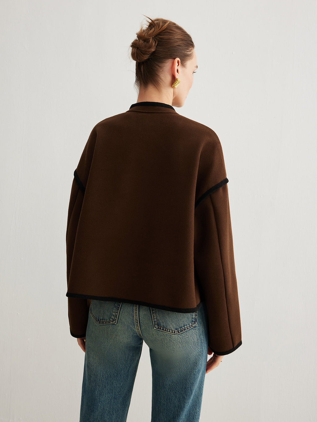 Jaqueta Minimalista de Tweed