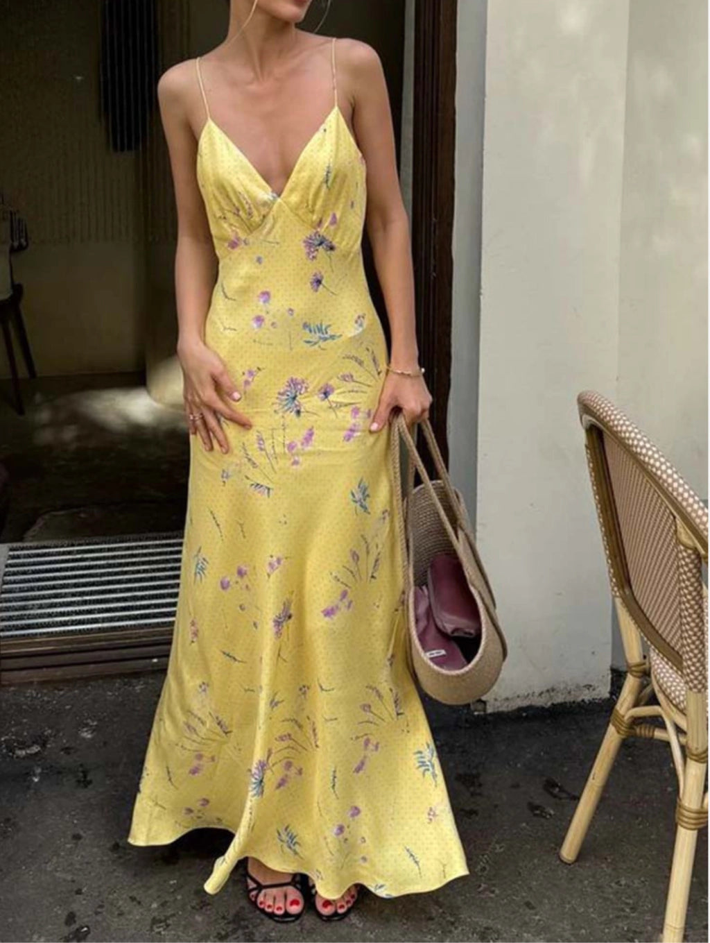 Vestido Longo de Estampa Floral - Yelloe