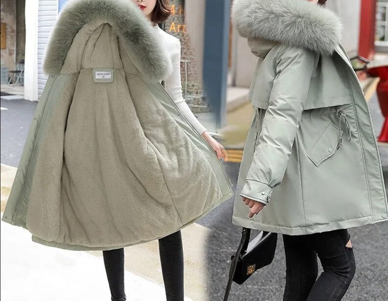 Casaco Feminino Forrado em Veludo