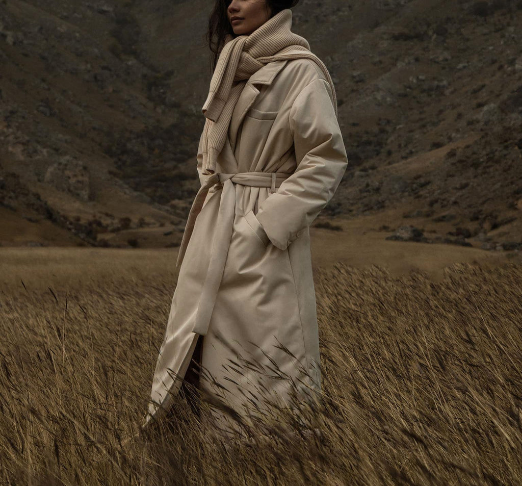 Casaco Longo com Amarração Cintura