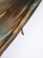 Vestido Longo de Cetim Aberto nas Cotas - Neptune