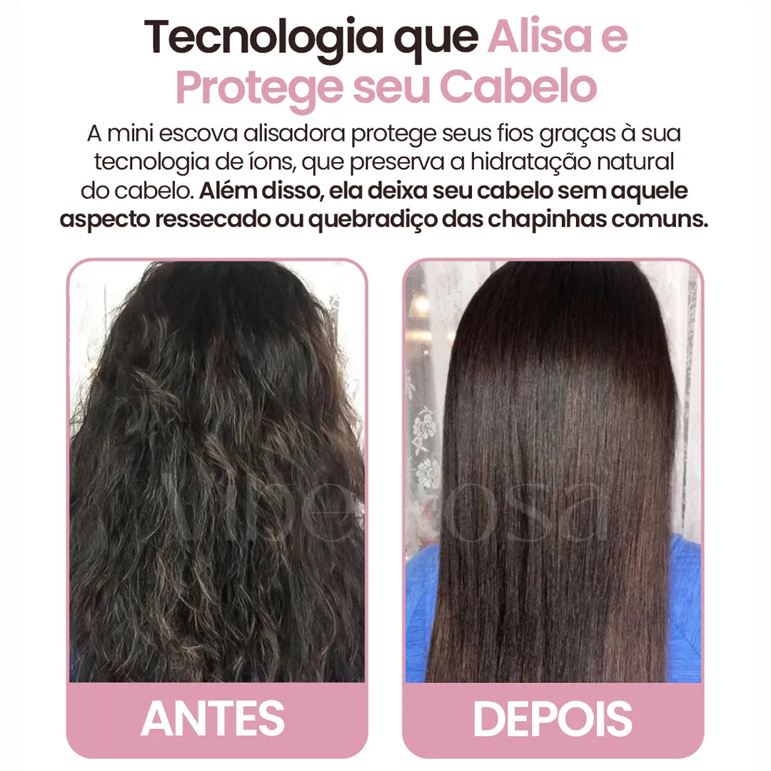 Escova Alisadora Portátil - BeautyMax Pro®