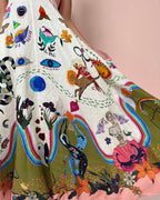 Vestido Longo Midi Estampado