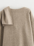 Casaco Assimétrico com Cachecol