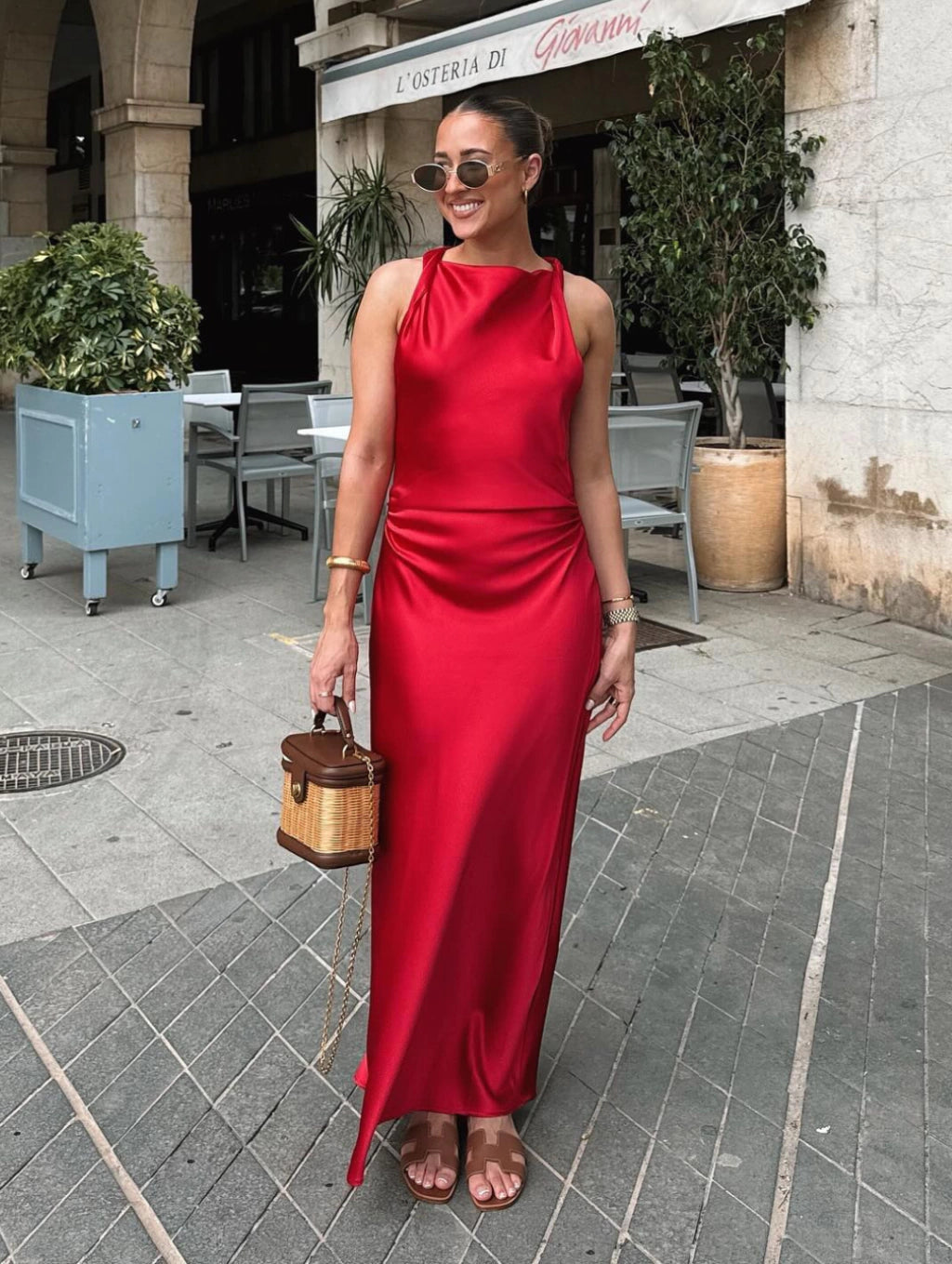 Vestido Longo Acetinado - Radiant