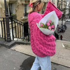 Suéter Trançado de Tricô