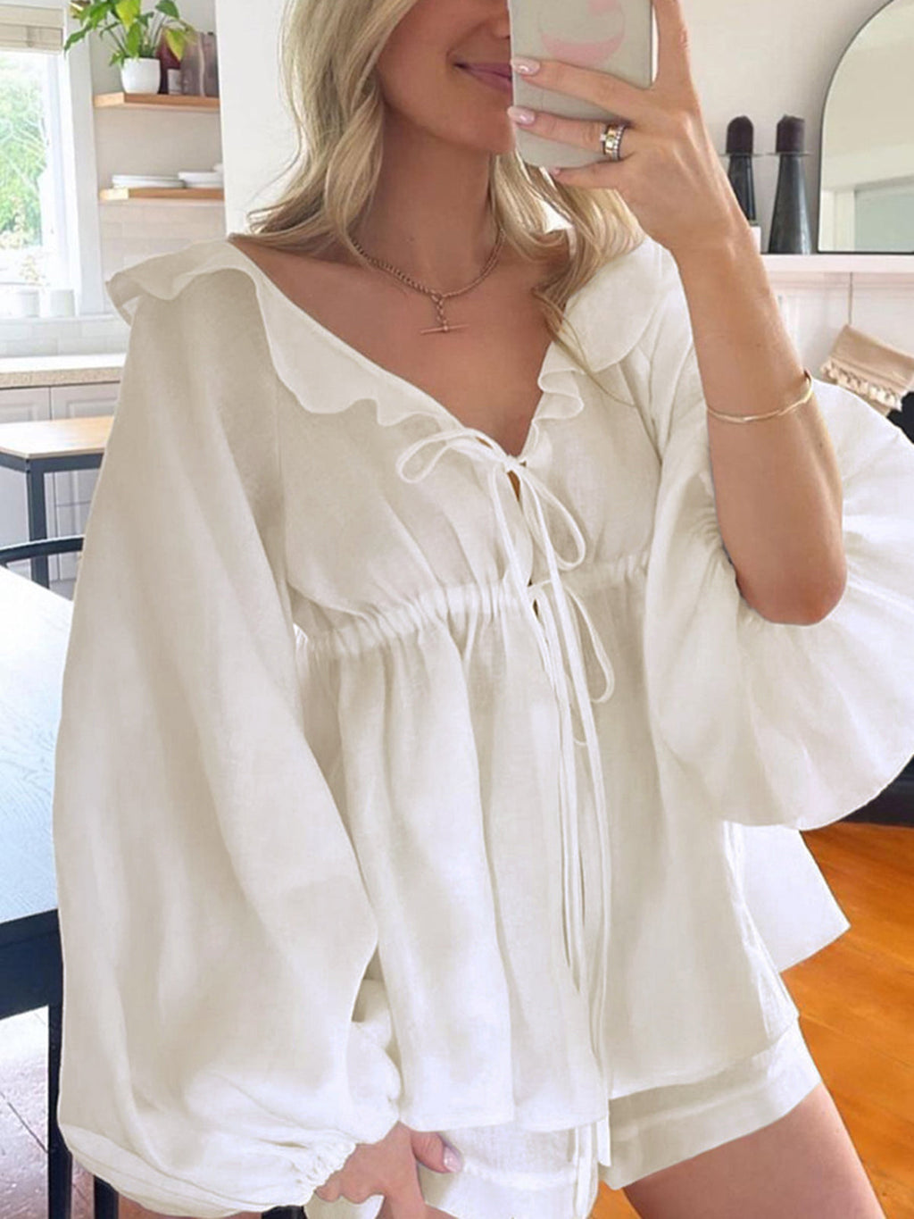 Conjunto de Algodão e Linho Melody