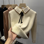 Suéter Peluciado Gola Polo - Comfy