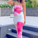 Vestido Longo Estampa Floral - Arizona