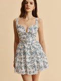 Vestido Curto com Alças e Babados - Sweet