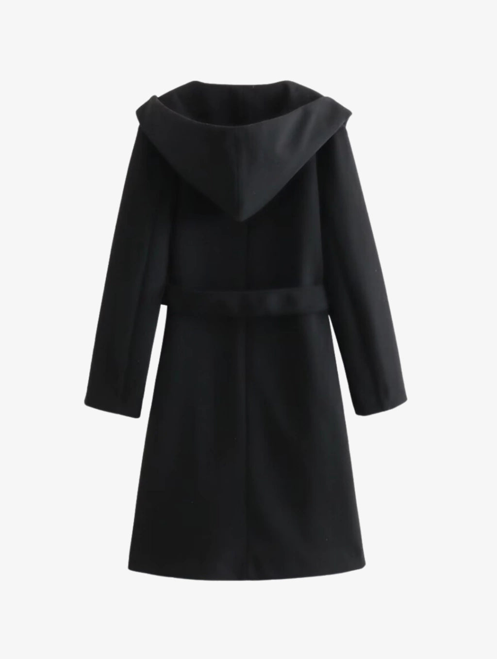 Casaco Sobretudo com Capuz e Amarração