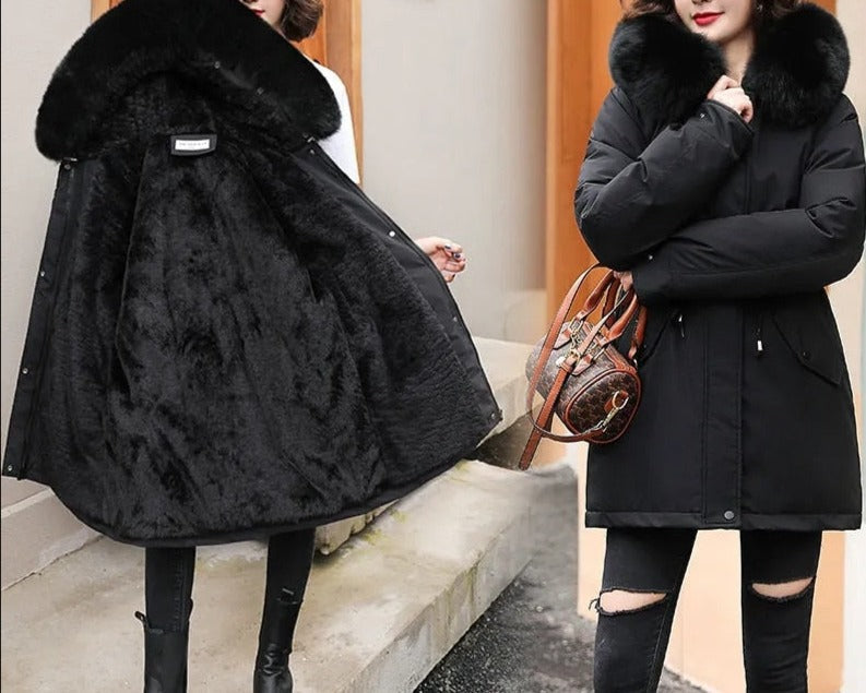 Casaco Feminino Forrado em Veludo