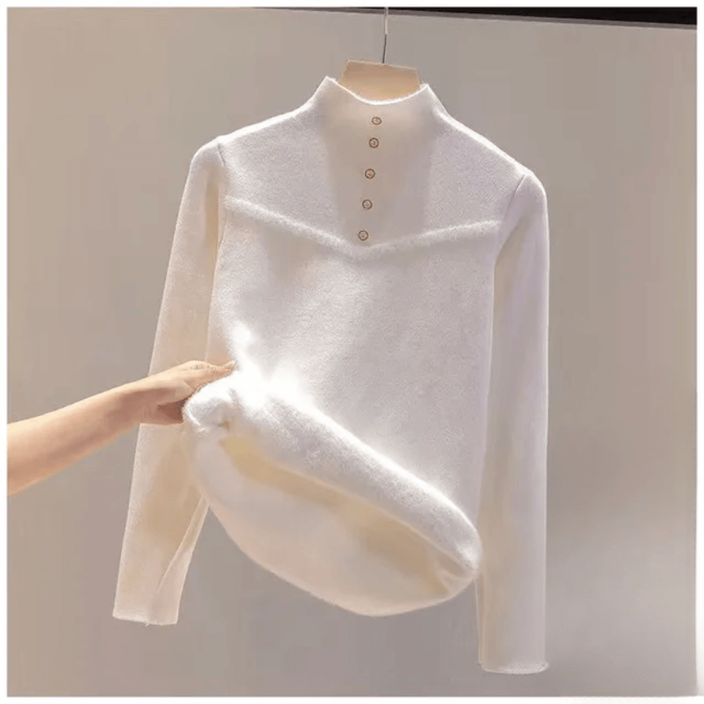 Suéter Peluciado com Botões - Touch