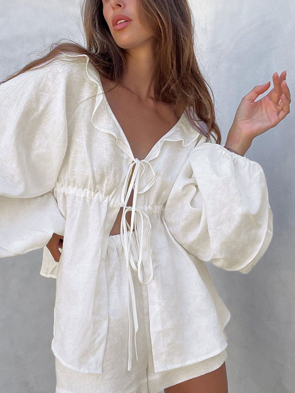 Conjunto de Algodão e Linho Melody