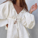 Conjunto de Algodão e Linho Melody