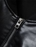 Jaqueta Bomber de Couro Sintético